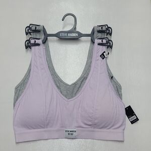 Steve Madden Women's Intimates Set - Lavender and Gray